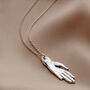 Personalised Initial Hand Necklace, thumbnail 2 of 6