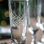 Etched Slim Champagne Flute, thumbnail 2 of 2