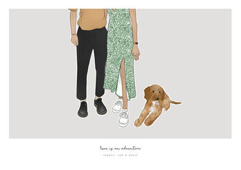 'Love Is An Adventure' Couples Print, Unframed, 3 of 11