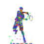 Personalised Tennis Wall Art, thumbnail 4 of 5