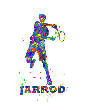 Personalised Tennis Wall Art, 4 of 5