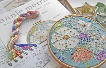 Cosmos Botanical Embroidery Kit, 10 of 11