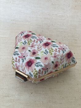 Multicoloured Handcrafted Statement Floral Pearl Mirror Clutch, 2 of 11