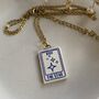 Ceramic Tarot Card Tiny Clay Charm Necklace The Star, thumbnail 4 of 9