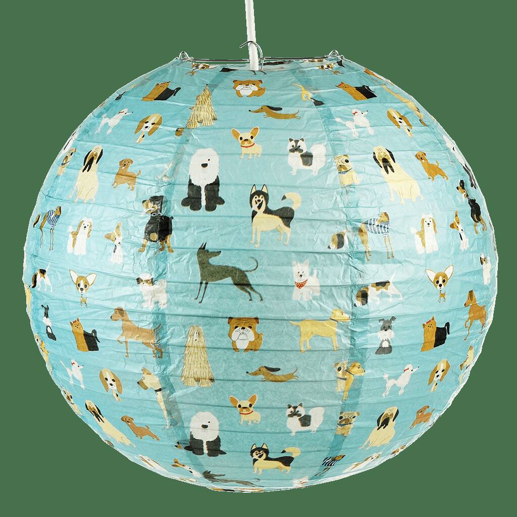 Childrens Paper Dog Lampshade, 1 of 3