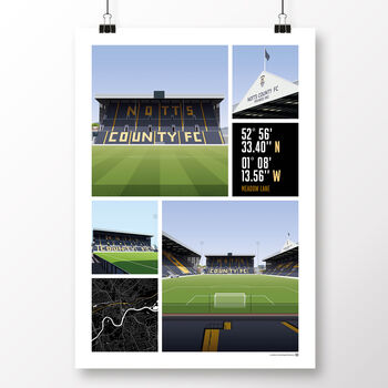 Notts County Views Of Meadow Lane Poster, 2 of 7