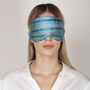 100% Silk Eye Mask Tie And Dye Blue, thumbnail 1 of 7