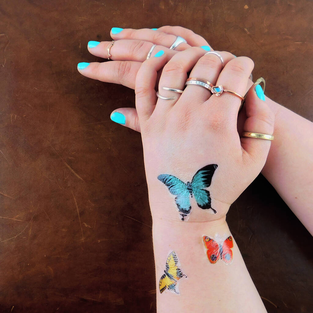 Butterfly Temporary Tattoos By Also the Bison