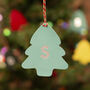 Set Of Four Leather Tree Decorations/Gift Tags, thumbnail 3 of 8