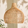 Rattan Teardrop Easy Fit Ceiling Shade, thumbnail 2 of 4