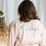 Special Offer Personalised Wedding Dressing Gown Bride Butterfly Embroidered, thumbnail 7 of 7