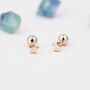 Sterling Silver Tiny Star Screw Back Earrings, thumbnail 8 of 12