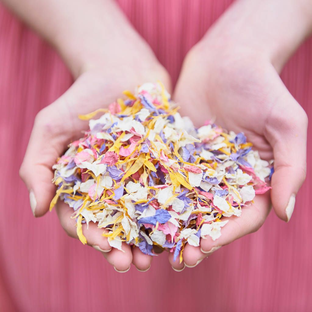 10 Handfuls Of Biodegradable Petal Wedding Confetti, 1 of 12