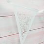 White Lace Effect Paper Bunting, thumbnail 8 of 8