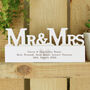 Personalised Mr And Mrs Heart Wedding Ornament, thumbnail 3 of 3