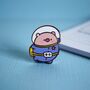 Space Pig Enamel Pin | Cute Pin Badge, thumbnail 2 of 8