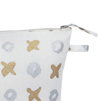 Mirage Xoxo Recycled Cotton Wash Bag, 4 of 4