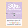 Milestone Birthday Wish Bracelet Gift, thumbnail 4 of 12