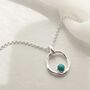 Sterling Silver Gemstone Ripple Necklace, thumbnail 8 of 11