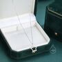 Open Star Pendant Necklace In Sterling Silver, thumbnail 4 of 11