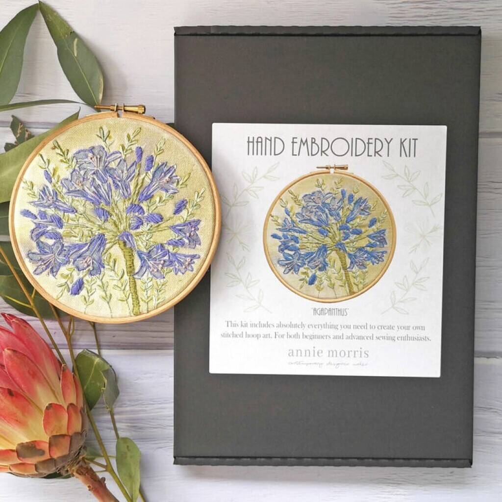 Agapanthus Embroidery Kit, 1 of 7