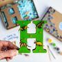 Personalised Paint Your Own Dinosaur Wooden Letter, thumbnail 7 of 7