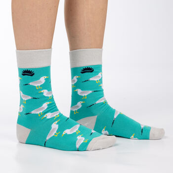 Bamboo Socks | Gull Socks | Bird Socks | Seagull, 2 of 3