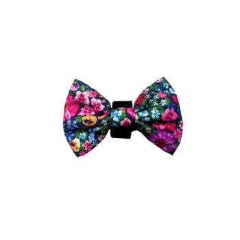 Candy Floral Dog Cat Velcro Bow Tie, 3 of 5