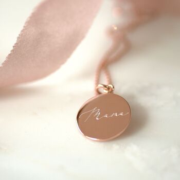 Mama Est'd Date Gold And Rose Gold Necklace, 3 of 12