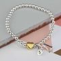 Personalised Milly Gold Plated Heart Bracelet, thumbnail 5 of 7