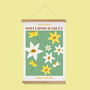 Personalised March Birth Flower Print, thumbnail 1 of 6