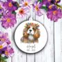 Personalised King Charles Spaniel Hippie Decoration, thumbnail 1 of 2