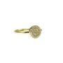 Disc Rings, Cz, Rose, Yellow Gold Vermeil 925 Silver, thumbnail 6 of 11