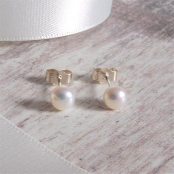 Pearl Stud Earrings, 3 of 6