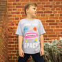 Gimme Some Space Boys' Slogan T Shirt, thumbnail 1 of 4