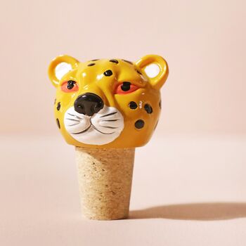 Leopard Head Bottle Stopper, 2 of 2