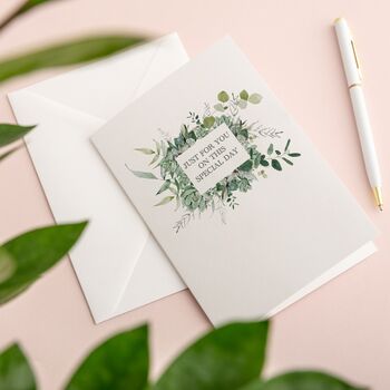 Eucalyptus And Succulents Greenery Wedding Guest Book, 2 of 8