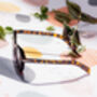 Tortoise Rounded Square Retro Pin Style Sunglasses, thumbnail 4 of 7