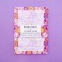 Lush Flowers Recycled A5 Notepad / Desk Pad Pink, thumbnail 1 of 5