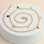 Gold Colour Rainbow Crystal Chain, thumbnail 2 of 3