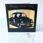 Fathers Day Card Laser Cut Vintage Mini, thumbnail 3 of 7