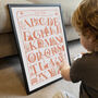 Personalised A To Z Of The World Alphabet Print, thumbnail 1 of 7