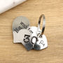 30th Birthday Gift Personalised Heart Two Pc Key Ring, thumbnail 8 of 8
