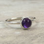 Vibrant Sterling Silver Gemstone Stacking Ring, thumbnail 6 of 11
