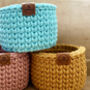Block Colour Crochet Basket, thumbnail 4 of 6