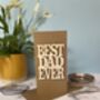 Best Dad Ever Wooden Words Keepsake Card, thumbnail 2 of 6
