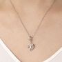 30th Birthday Necklace, Sterling Silver – Rose Gold Heart Jewelry, thumbnail 2 of 5