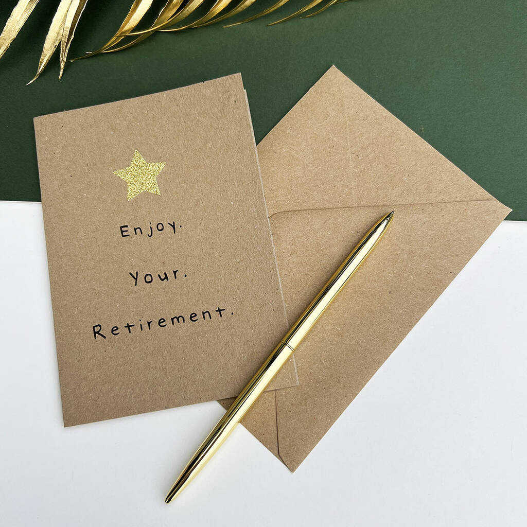Enjoy Your Retirement Star Card, 1 of 6