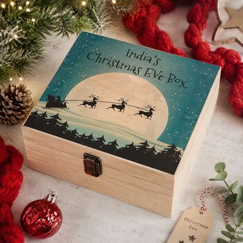 Personalised Santa Sleigh Christmas Eve Box, 2 of 3