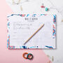 Personalised Patterned Weekly Planner Desk Notepad, thumbnail 2 of 3